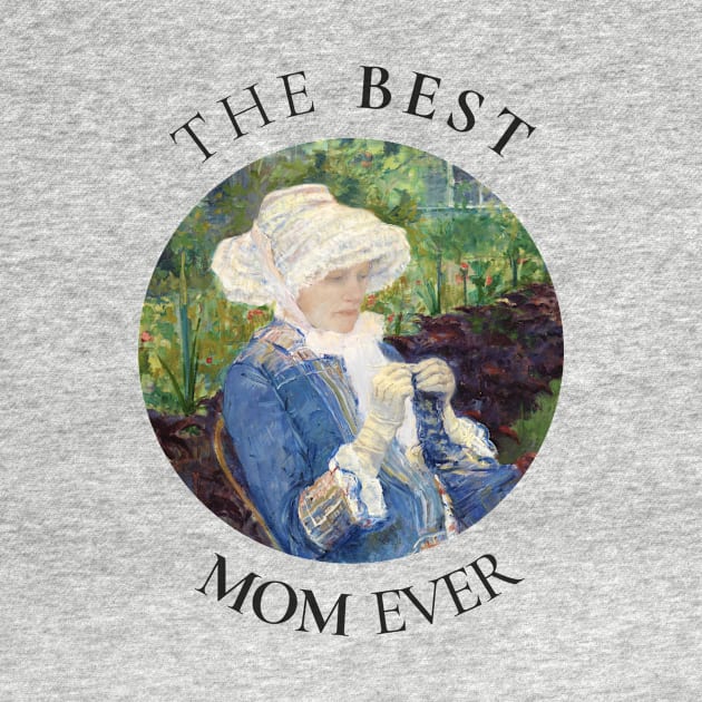 THE BEST KNITTING MOM EVER FINE ART VINTAGE STYLE MOTHER OLD TIMES by the619hub